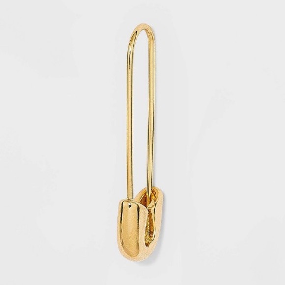 FINAL PRICE Gold Safety Pin Threader Earrings Sugarfix by BaubleBar - Picture 2 of 2